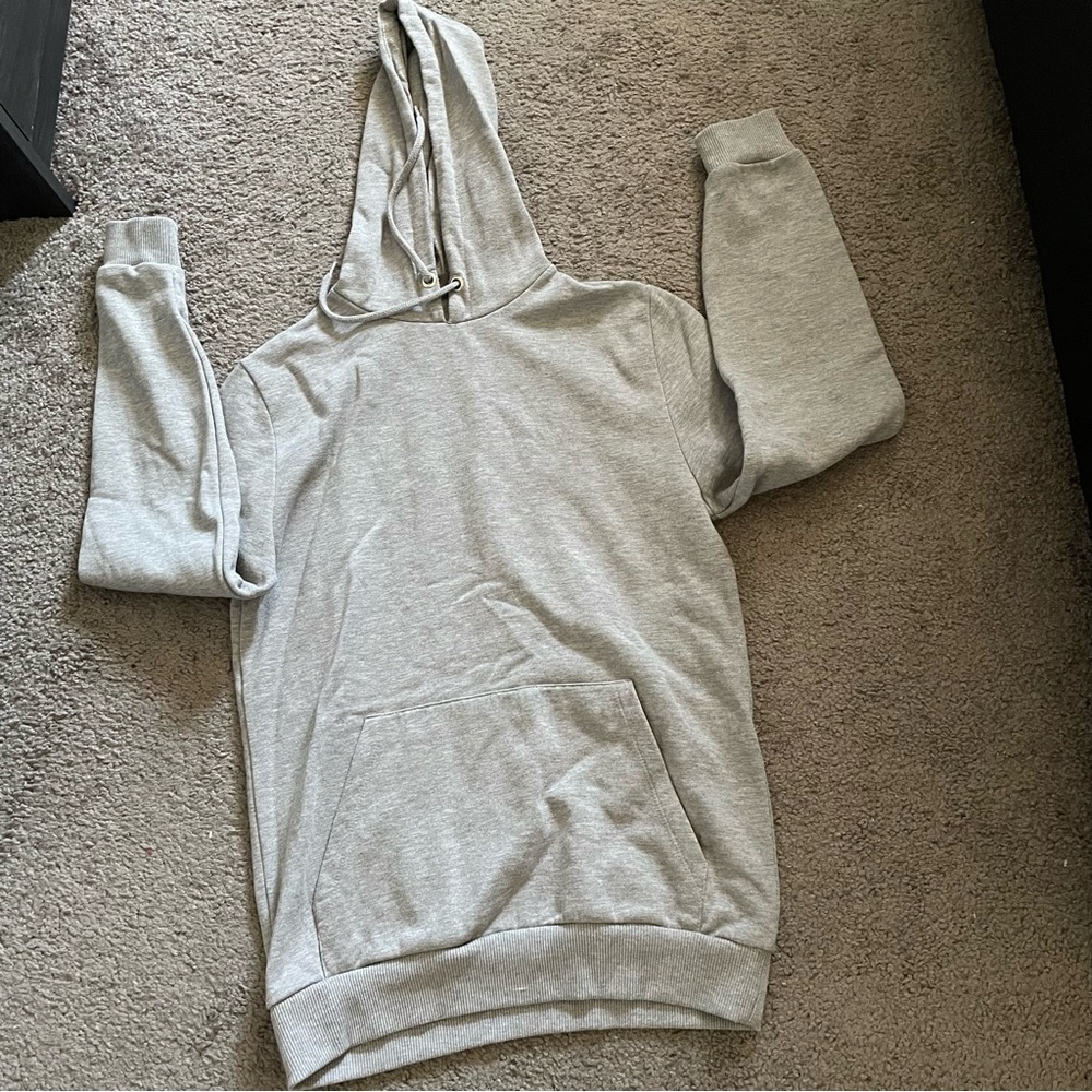 ASOS Skinny Sweatshirt in Gray Marl Xs